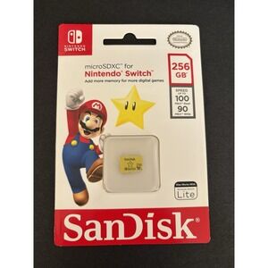 NEW SEALED - SanDisk - 256GB microSDXC UHS-I Memory Card for Nintendo Switch 1